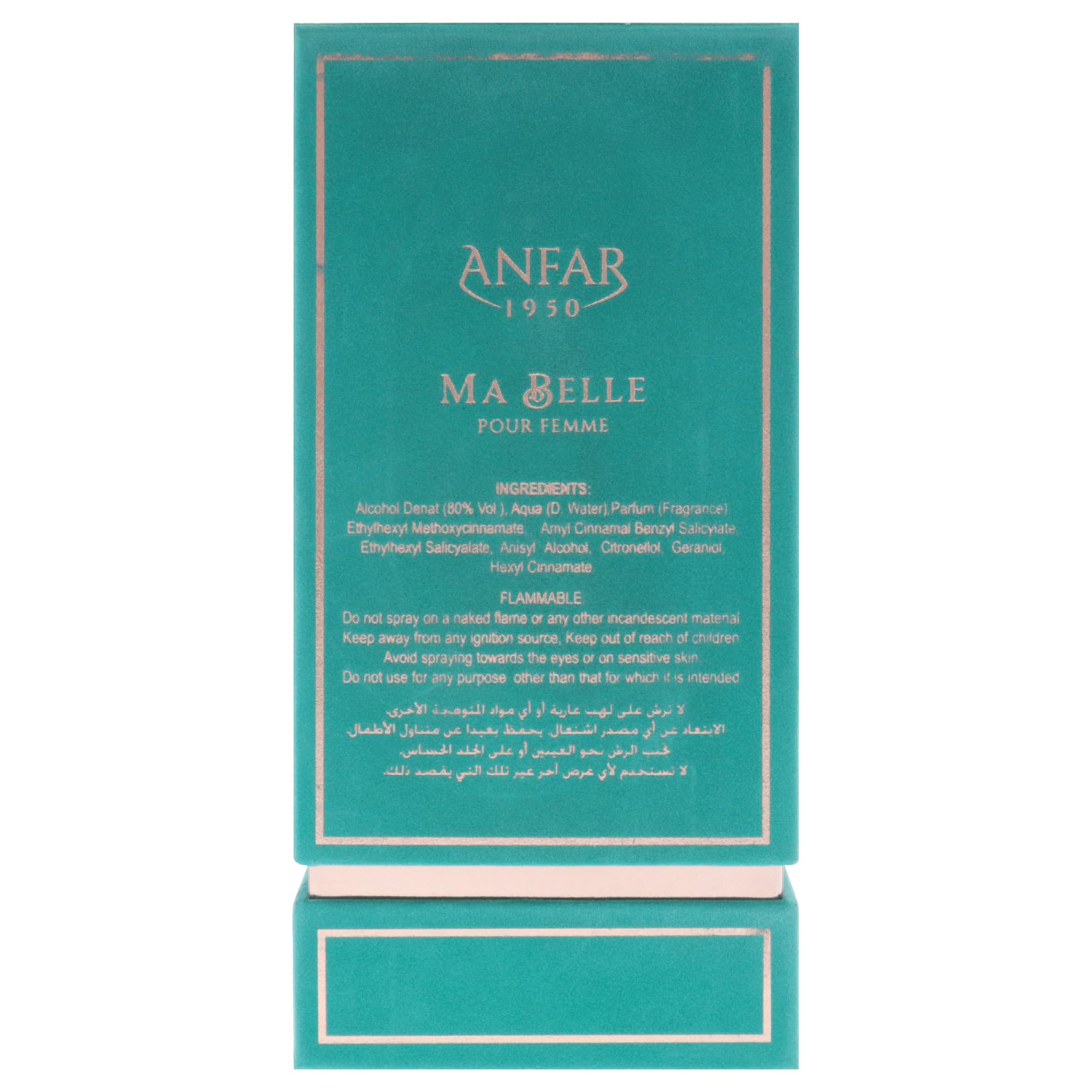 Anfar Ma Belle for Women Extrait de Parfum Spray, 3.4 oz