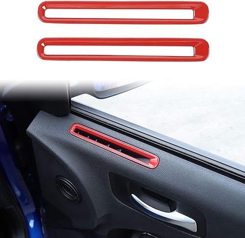 Voodonala Aire acondicionado para puerta, salida de ventilación, salida de ventilación, embellecedor para Dodge Charger 2011-2025+, accesorios