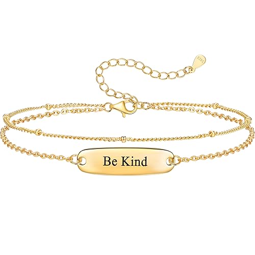 ZOEXUE 925 Sterling Silver Be Kind of A Bith Bracelet