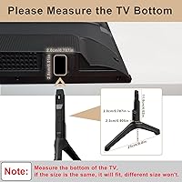 Vista 4 de Soporte base de TV para Samsung TV patas de repuesto para Samsung UN50TU7000FXZA UN55TU7000FXZA UN58TU7000FXZA UN50TU7000 UN55TU7000FXZA patas de TV