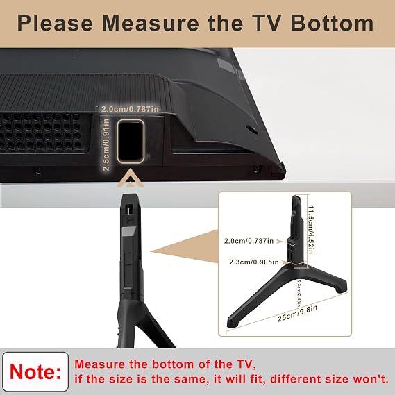 TV Base Stand for Samsung TV Legs Replacement Only for UN50TU7000FXZA UN55TU7000FXZA UN58TU7000FXZA UN50TU7000 UN55TU7000 Not Universal TV Legs for Samsung with Remote Holder Only for Model We List