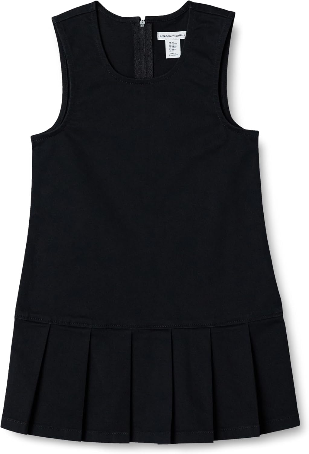 Amazon Essentials Girls' Pleated Hem Dress