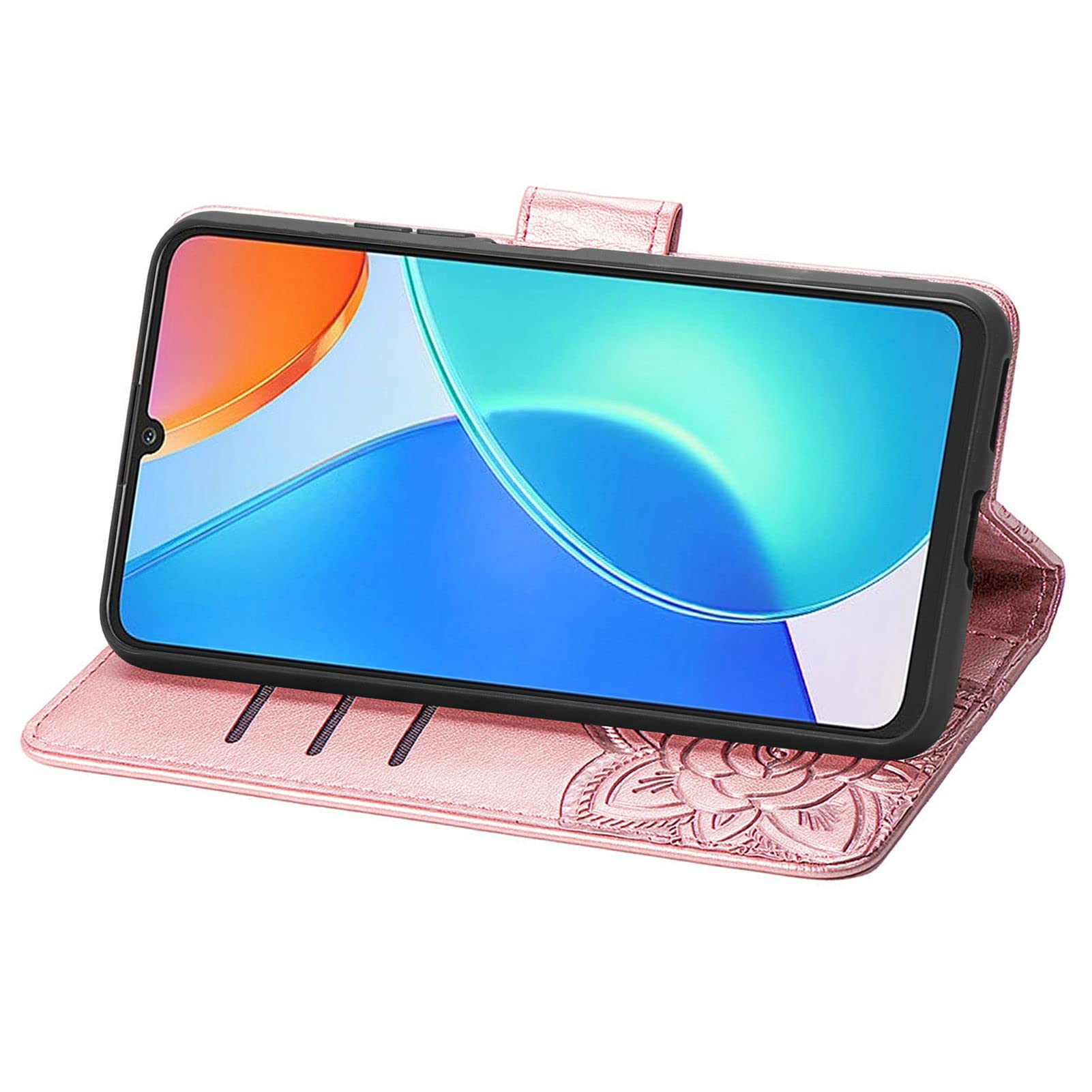 MOJIA Cover per Honor X7, Custodia Flip Portafoglio per Telefono con