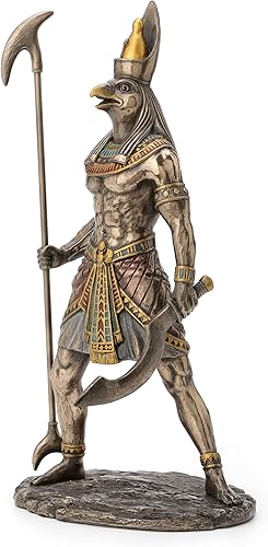 Miniatura 2 de WU Dios egipcio Horus sosteniendo estatua de cetro