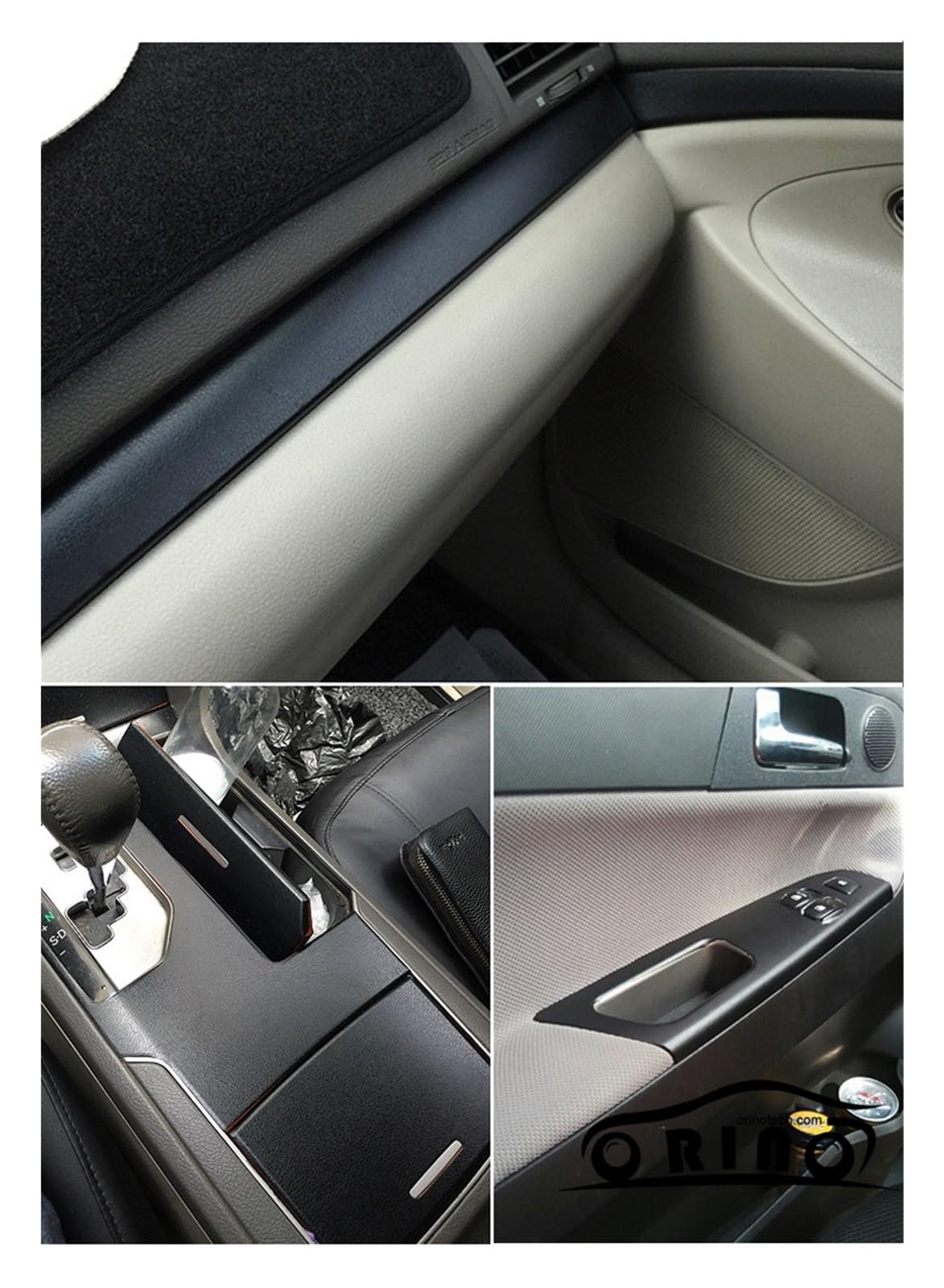 Auto Folie,Auto Folierung Schwarzes Ledermuster PVC-Klebstoff-Vinyl-Film-Aufkleber für Auto-Karosserie-Innen-Dekoration Vinyl-Wrap-Auto-Leder-Film(Brown,50cm x 300cm)
