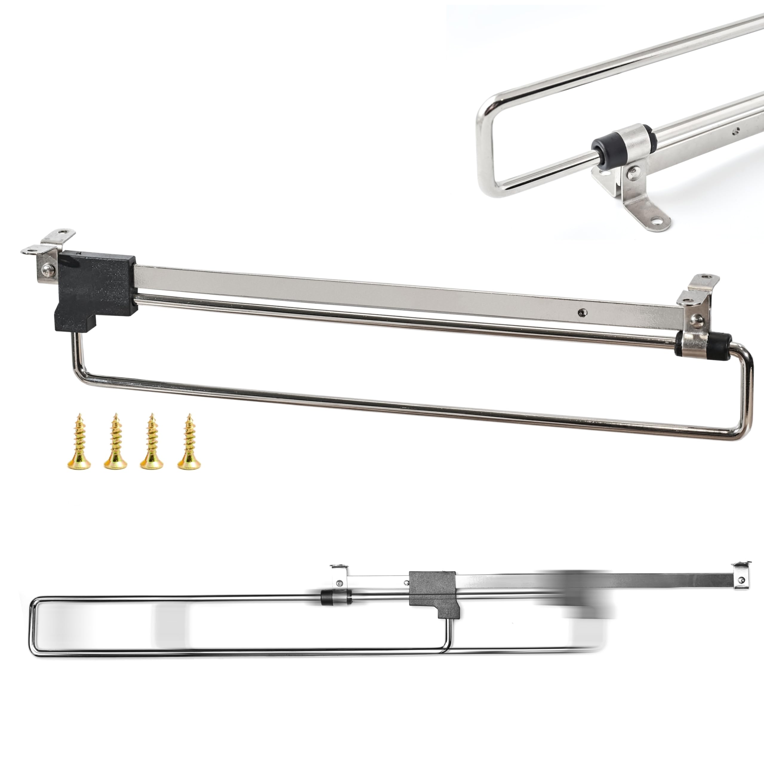 Asta Appendiabiti Estensibile - Barra Telescopica per Abiti 45 cm - Asta Robusta per Armadio - Barra Appendiabiti - Asta per Abiti per Armadio e Camera da Letto