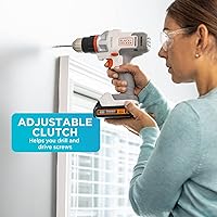 Vista 4 de BLACK+DECKER Kit de taladro/destornillador inalámbrico 20V MAX Matrix, blanco (BDCDMT120WC1FF)