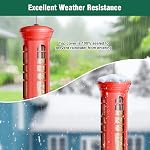 Squirrel Proof Metal Bird Feeder, Removable Base for Cleaning, Weight Activated Perches, 3 Lbs Capacity, Weatherproof & Rust Proof, Outdoor Hanging Bird Feeder for Cardinals, Finches