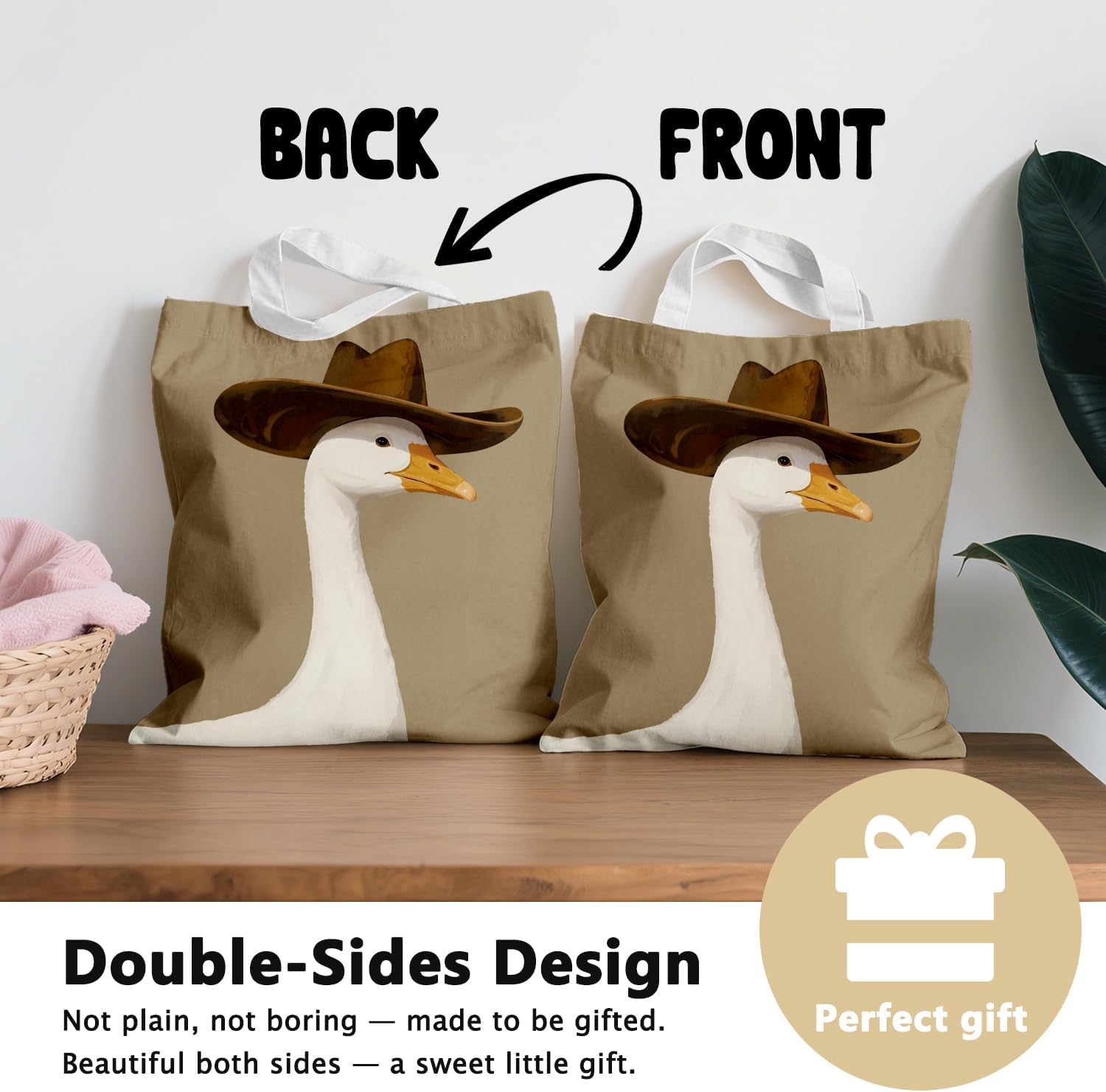 Vintage Western Canvas Tote Bags for Women, Howdy Western Cowgirl Gifts, Reusable Grocery Bags Shopping Bags - Image 7