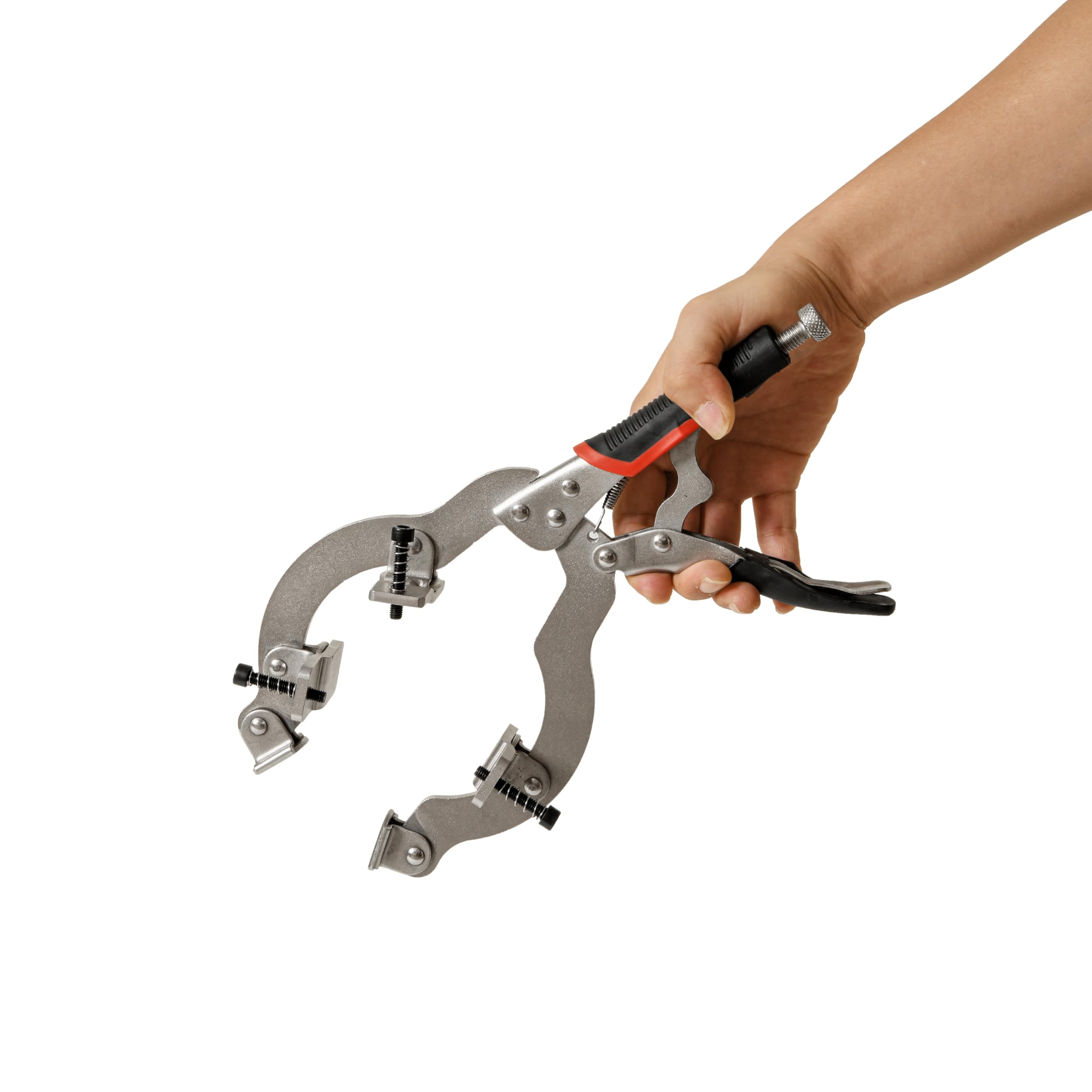 Xiao & Dao Pro Locking C-Clamp,Pipe and Tube Clamp With 3 Pads,2 to 4 in,Steel Pipe Alignment Tool 13'' (1-pack) (1) — Amazon image 3