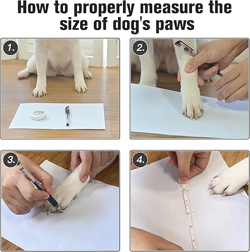 Miniatura 4 de BEAUTYZOO Calcetines antideslizantes para perros pequeños, medianos y grandes, protector de patas de perro con agarre para suelos de madera dura,