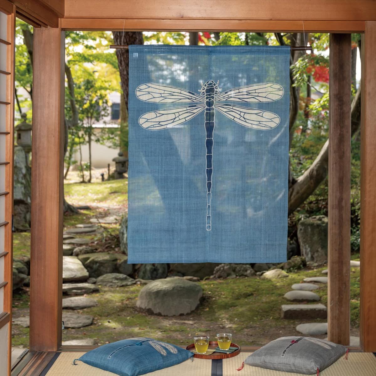 未使用 麻 のれん ロング丈 トンボ 大創産業 製 Amazon.co.jp: 麻のれん