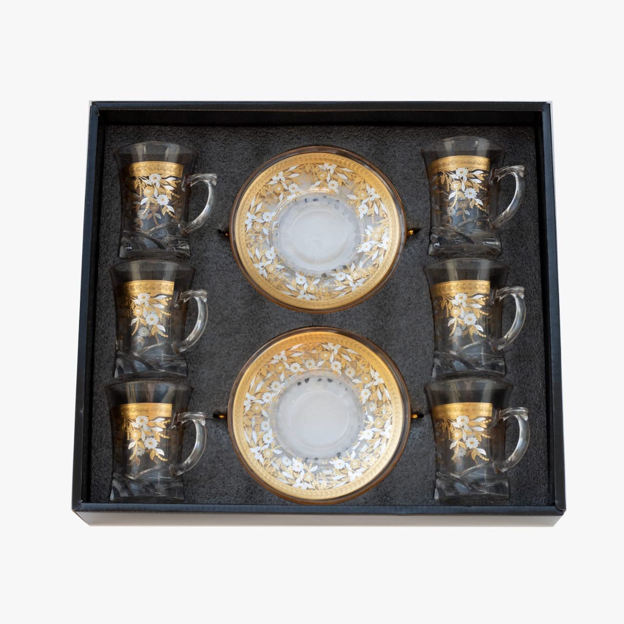 Verres à Thé Turcs Arabes Et Soucoupes De Style Dubaï En