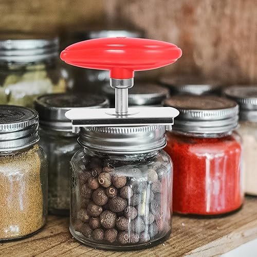 Miniatura 4 de PRETYZOOM Tarro de camping de mano para rotar multifunción abridor de tarros mango de abridor de vidrio abrelatas manual Accesorios abridor de tapa