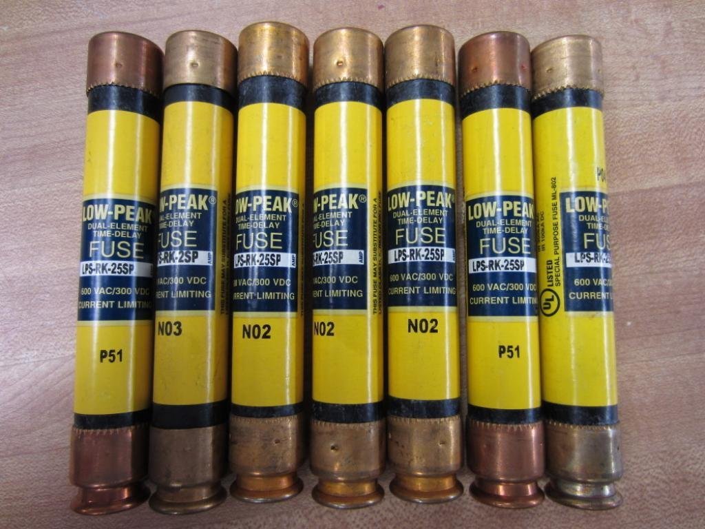 Bussmann LPS-RK-25SP ヒューズ LPSRK25SP (7個パック) - 箱なし