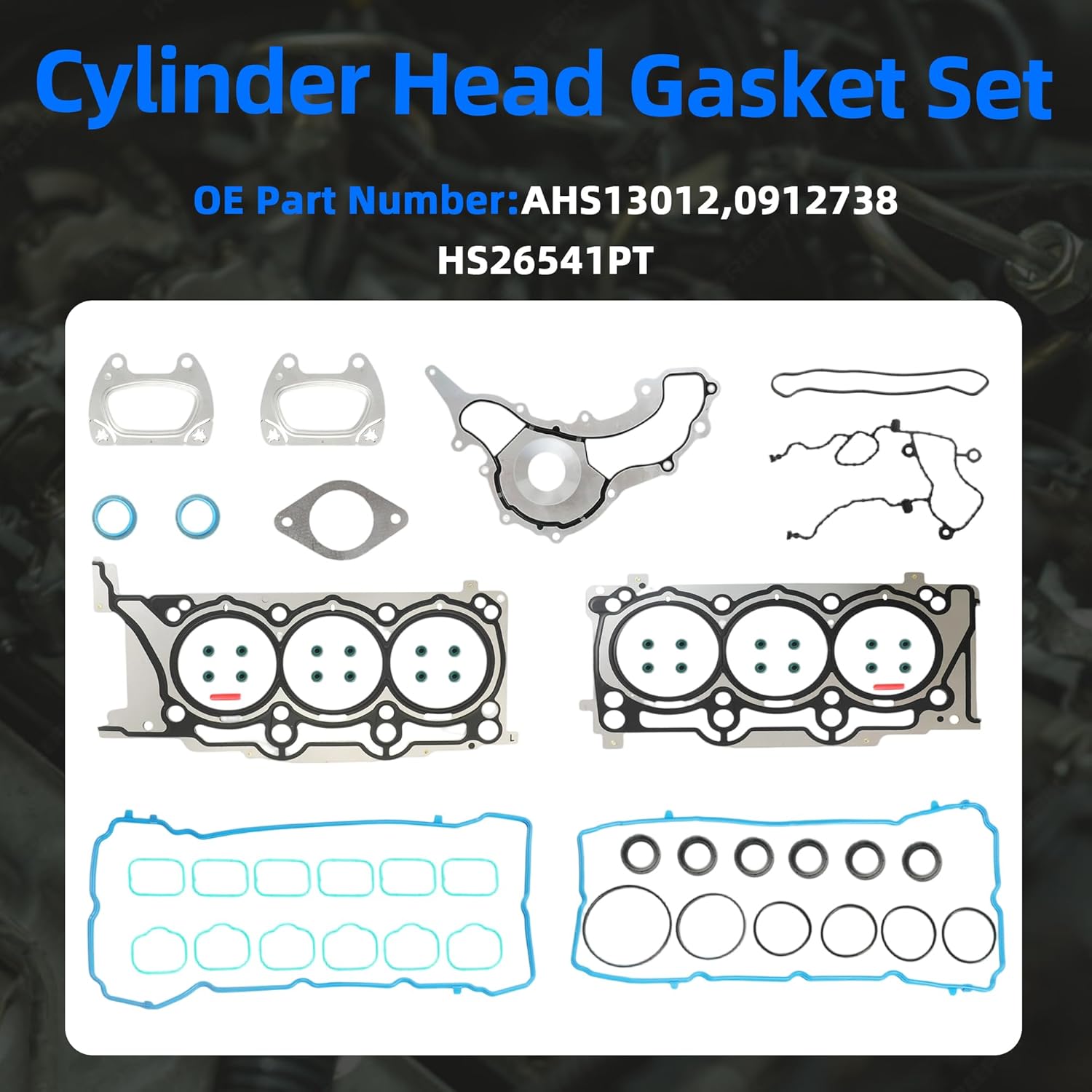 3.6 Engine Rebuild Kit w/Camshafts Set Rocker Arm Lifters Kit Fit for Chrysler 200 300 for Jeep Grand Cherokee Wrangler for Ram 1500 for Dodge 3.6L 2011-2016 HS26541PT 5184379AD 5184296AE 5175440AA