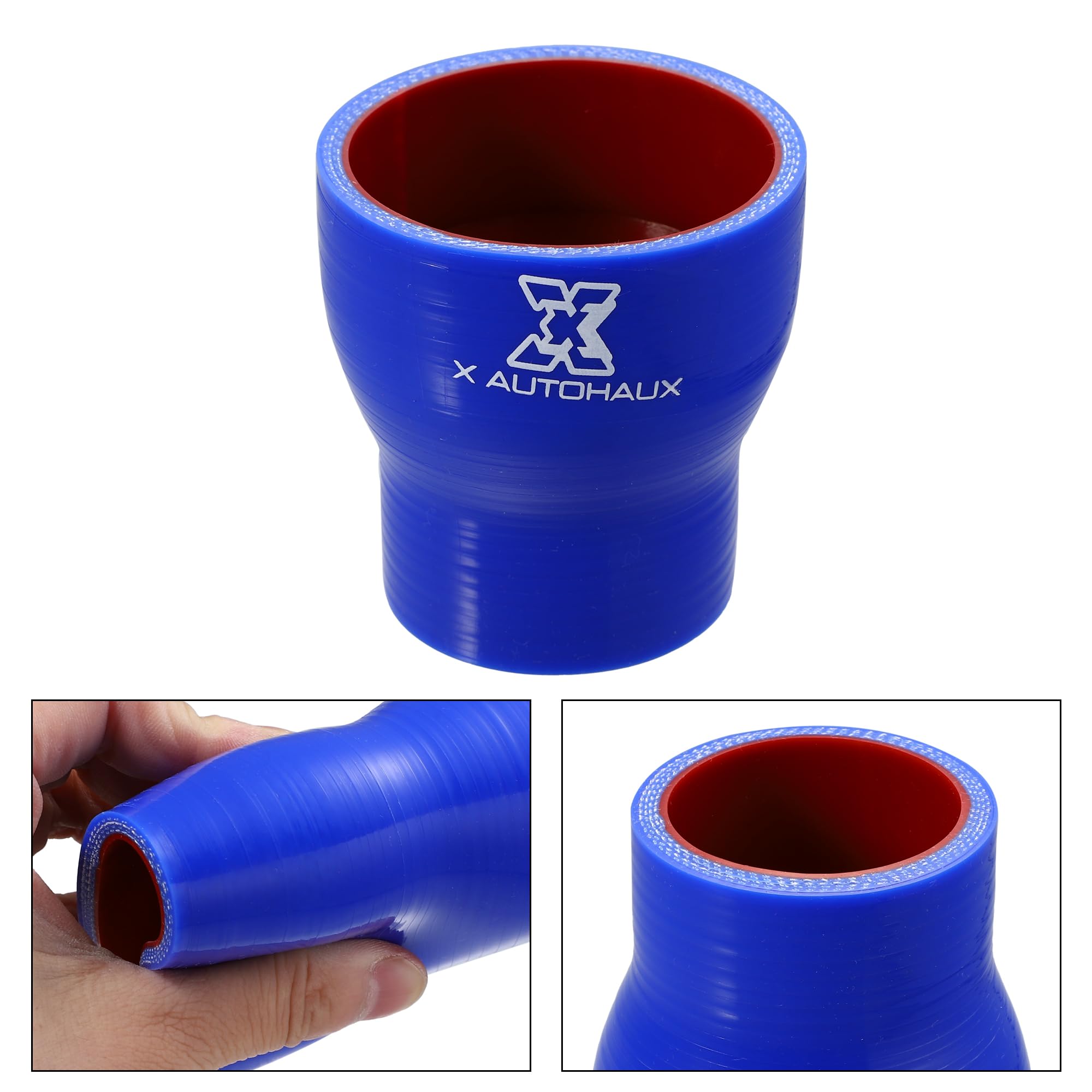 Tubo flessibile in silicone per auto nero da 60-76 mm 2,36