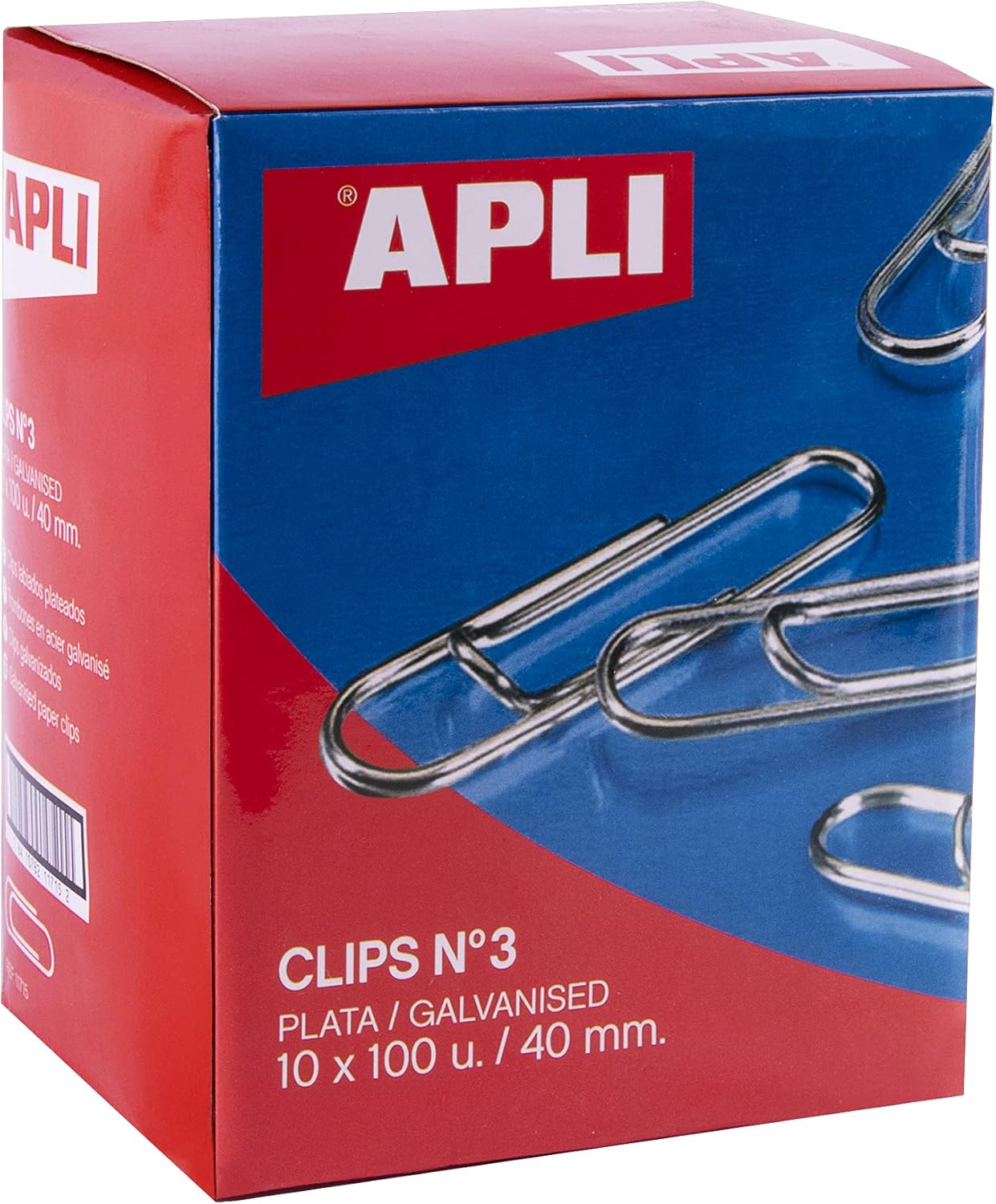 APLI 18992 - Pack of Galvanised Clips No.3 40mm - Pack of 1000