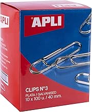 APLI 18992 – Pack of Galvanised Clips No. 3 40 mm – 1000 U.
