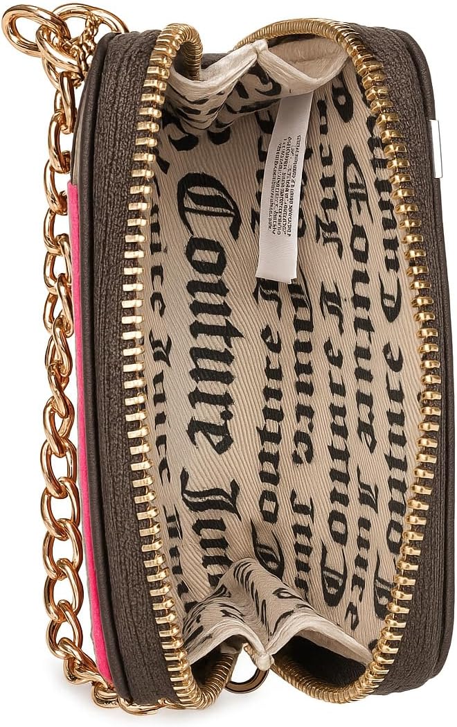 Juicy Couture Women's Square Zip Around Wallet with Wrist Strap