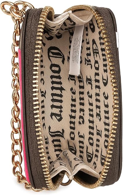 Juicy Couture Women's Square Zip Around Wallet with Wrist Strap
