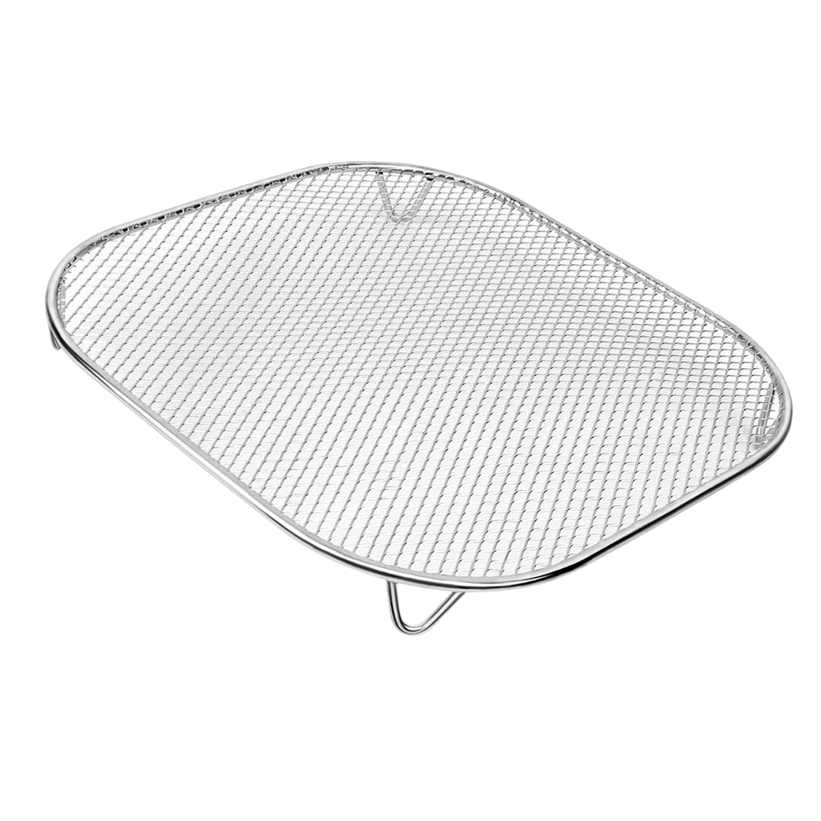 Tsophreniq Practical Stainless Steel Fry Basket Cooker Accessory Metal Texture Suitable for Air Circulation in Air Fryers Cooking Rack