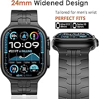 Vista 70 de WINGLE Correas de titanio para Apple Watch Band Ultra 3/2/1 Band Ultra de 1.929 in Series 11 10 1.811 in 1.772 in 1.732 in 1.654 in SE 3/2/1 Series