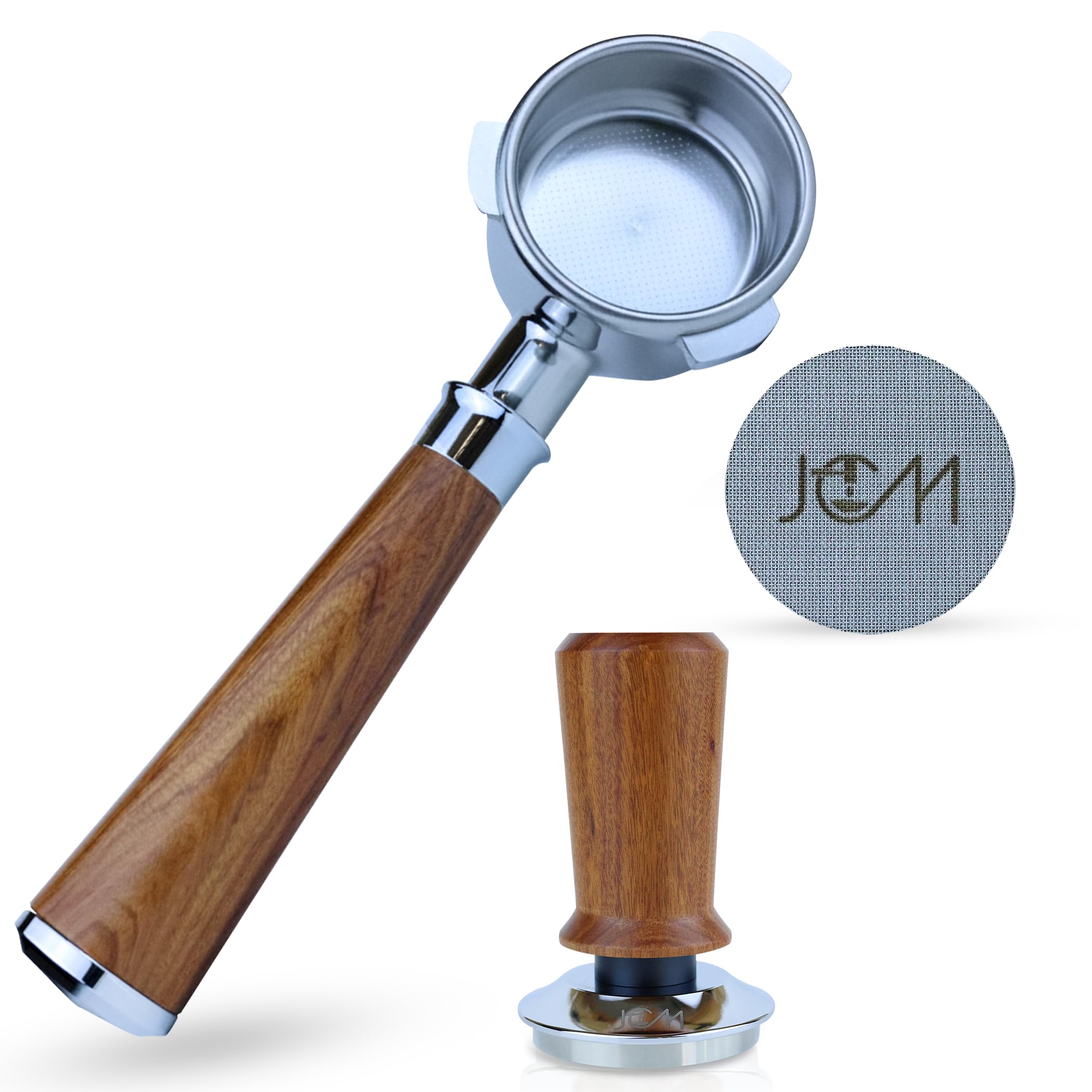 Amazon.com: 54mm Bottomless Naked Portafilter Red Rosewood Set