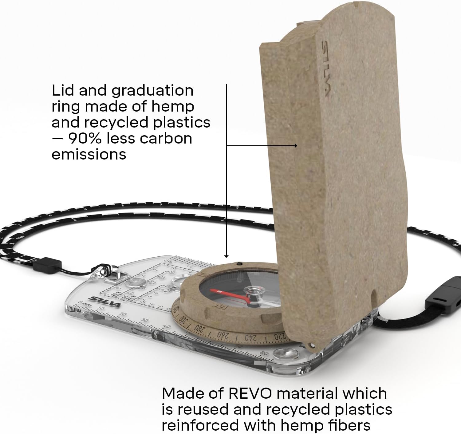 Silva Compasses Transparent Base with Mirror Terra Expedition S Compass (MN) Silva Unisex Adults