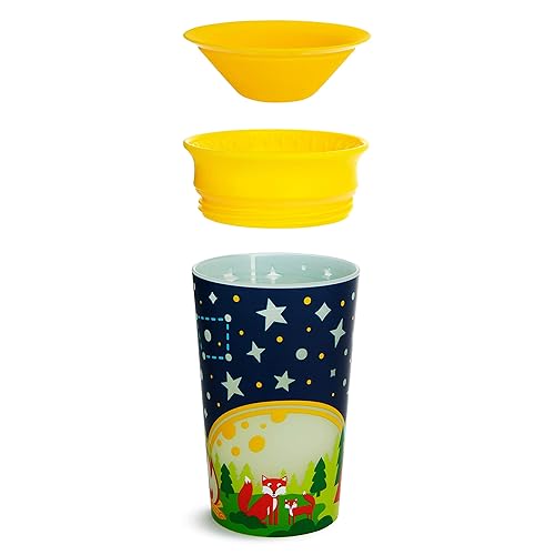 Miniatura 5 de Munchkin Miracle - Vaso para beber de 360 grados que brilla en la oscuridad, 9 onzas, color amarillo