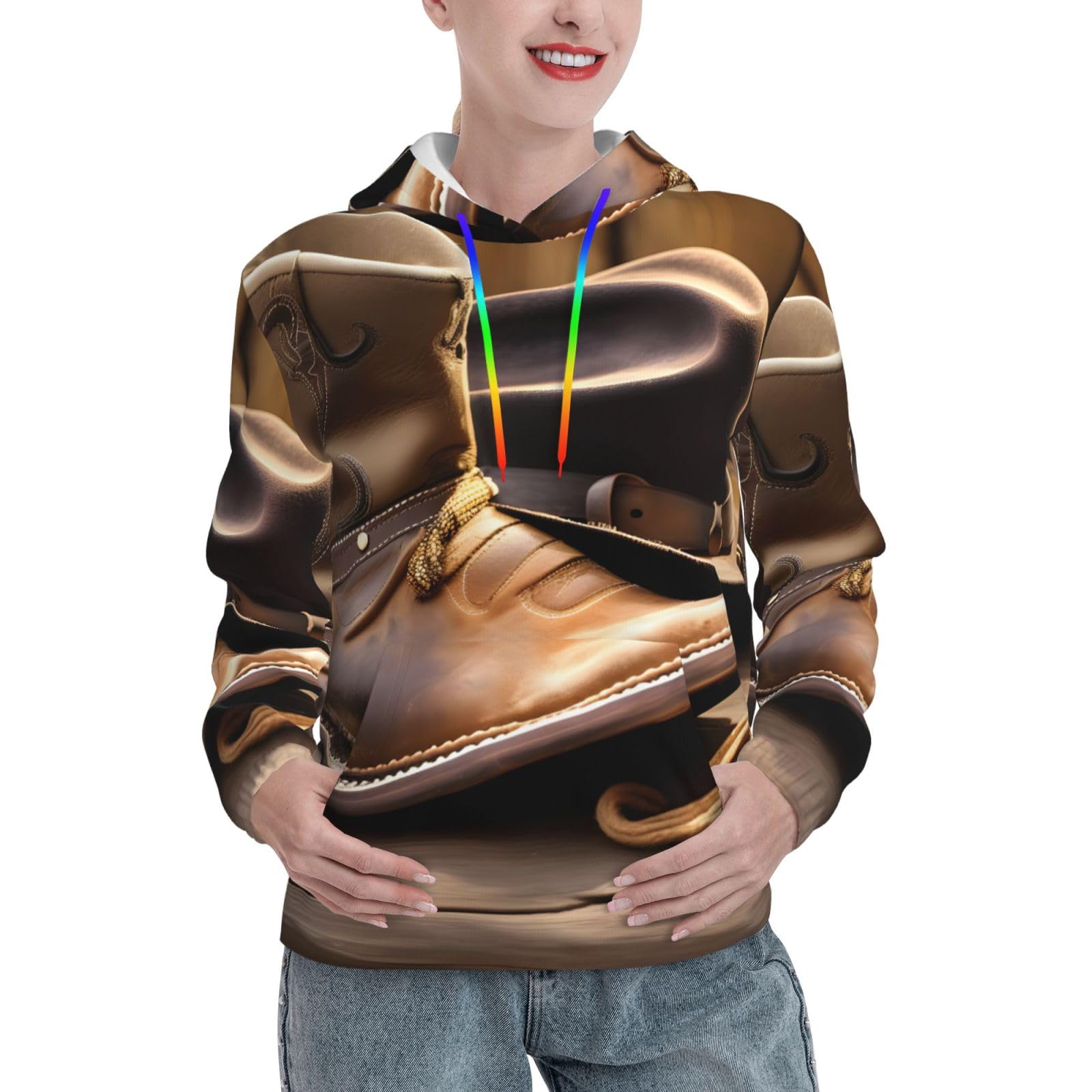 Sweat à capuche femme ajusté EdWal pull confortable poche kangourou - 8