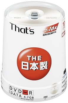 太陽誘電 DVD-R 100枚 未開封新品 Amazon.co.jp: 太陽誘電製 That's DVD-R DL 片面2層 ビデオ用