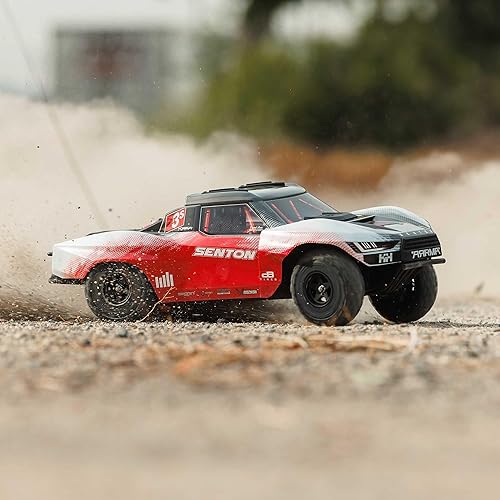 Miniatura 7 de ARRMA Camión RC 110 SENTON 4X4 223S BLX sin escobillas, camión de curso corto RTR (batería y cargador no incluidos) con DSC, rojo, ARA4303V4T2