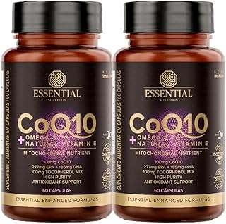 Coenzima Q10 com Ômega 3 TG - 2 unidades de 60 Cápsulas - Essential