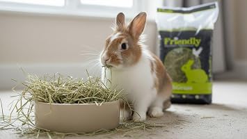 Friendship Estate Friendly Readigrass Natural Fibre Hay, 1 kg | Nutritious High-Fibre Feed, Encourages Foraging, Promotes Healthy Digestion, 100% Natural Ingredients, For Small Animals