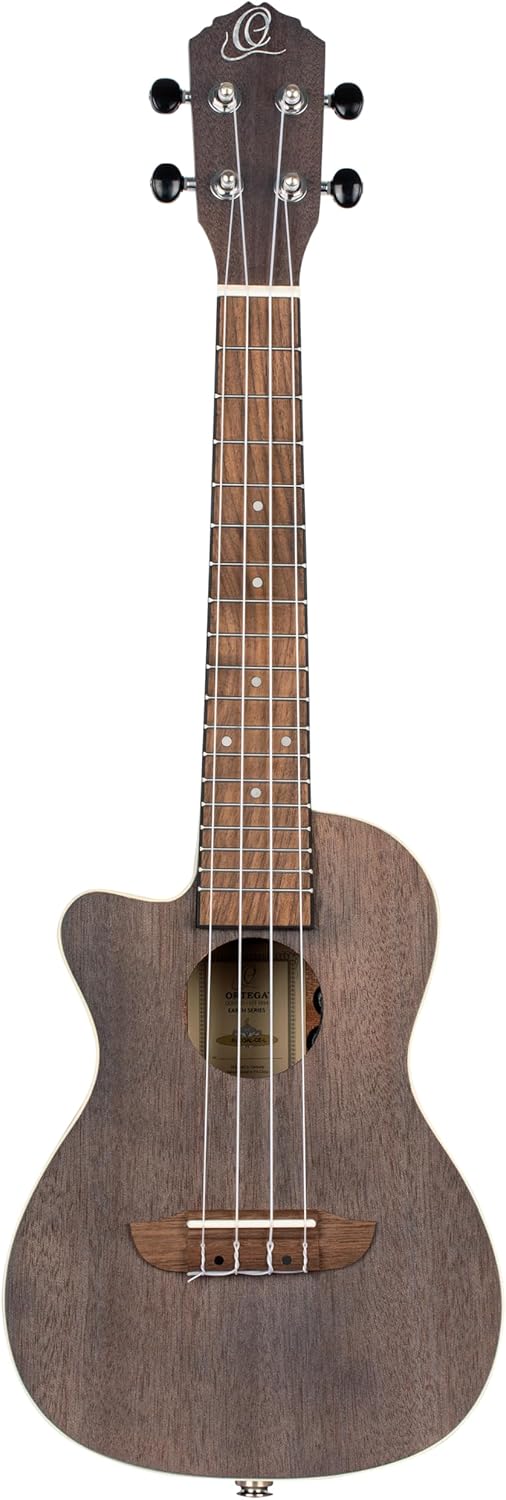 Ortega Earth Series Concert Left-Handed Acoustic/Electric Ukulele (RUCOAL-CE-L)