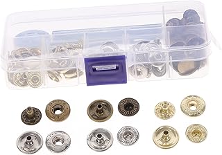 TEHAUX 30 Conjuntos De Botão De Pressão Botões De Terno Para Roupas Jeans Botões De Metal Botões De Costura Kit De Botões De Pressão De Plástico Botões De Pressão Botões De Pressão Para