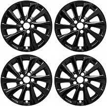 17" Gloss Black Wheel Skins Set of 4 for 2021-2026 Toyota Camry LE Fits Factory 10-Spoke Aluminum Wheel Snap-On Covers Fits Over Wheel ID 42611-06J20