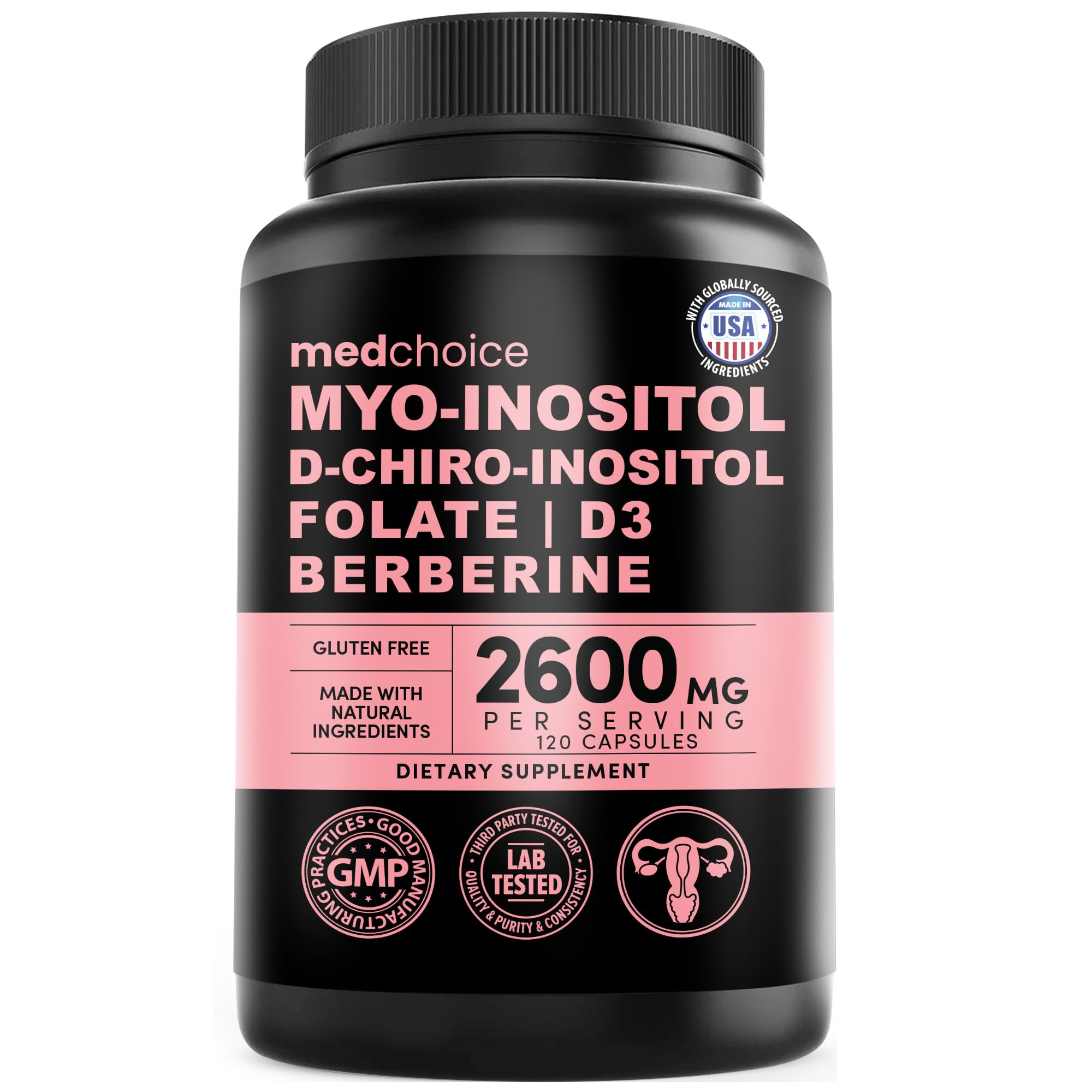 MedChoice Myo-Inositol 40:1 Supplement with Folate, Vitamin D3 (Pack of 2) — Amazon image 10