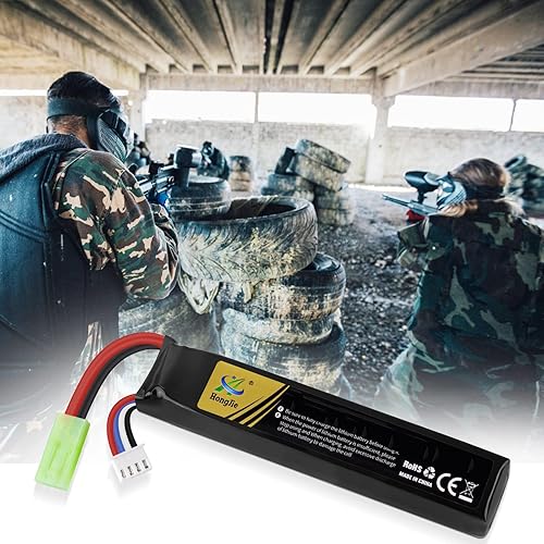 Miniatura 6 de 2 unids batería recargable de Airsoft 11.1 V LiPo 1800 mAh 30C Mini Tamiya Hobby batería con 11.1 lipo cargador USB para pistolas de Airsoft modelo