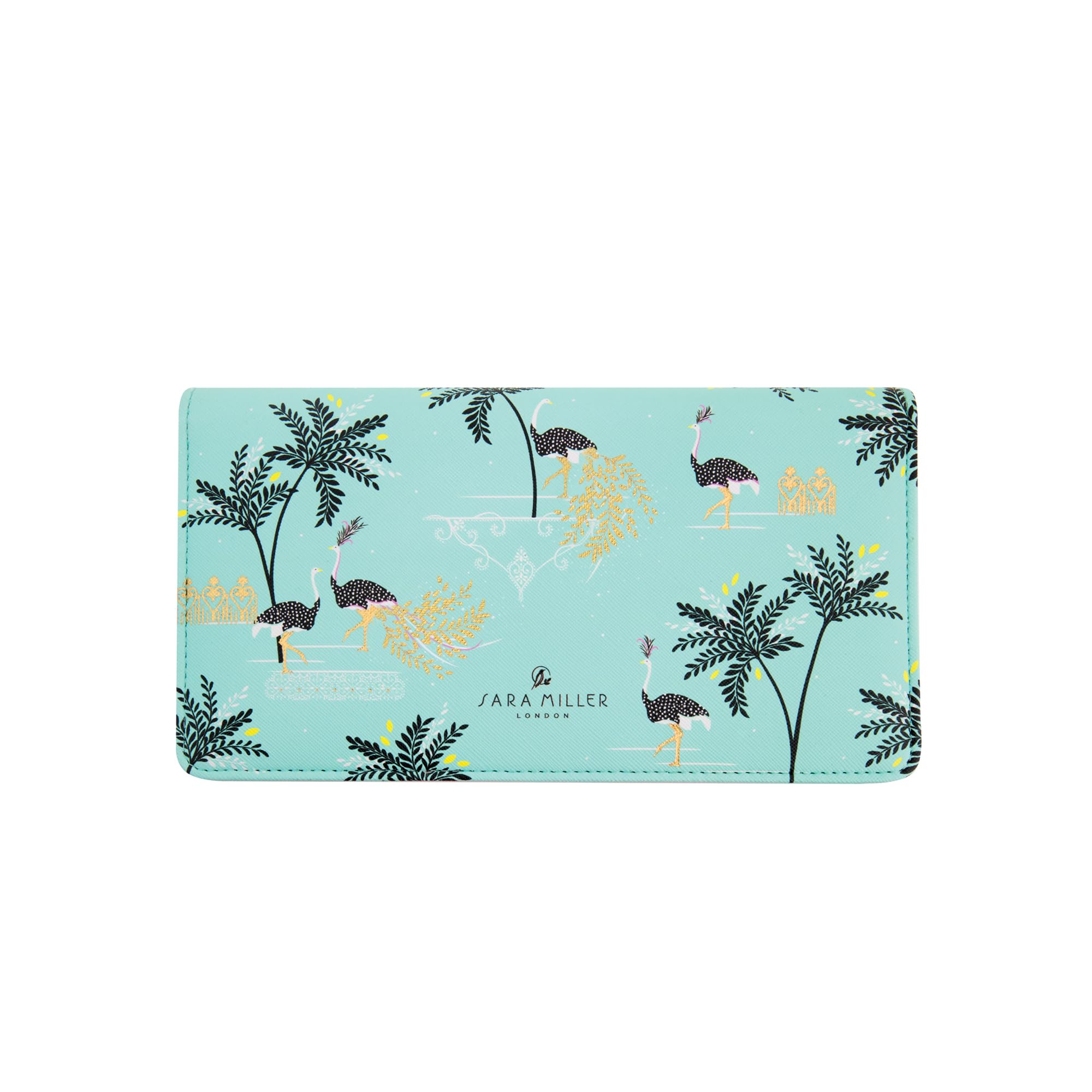 Sara Miller Savannah Faux Leather Travel Wallet, with Sections for Passport, documents and Travel Money, Size 23x13x3cm