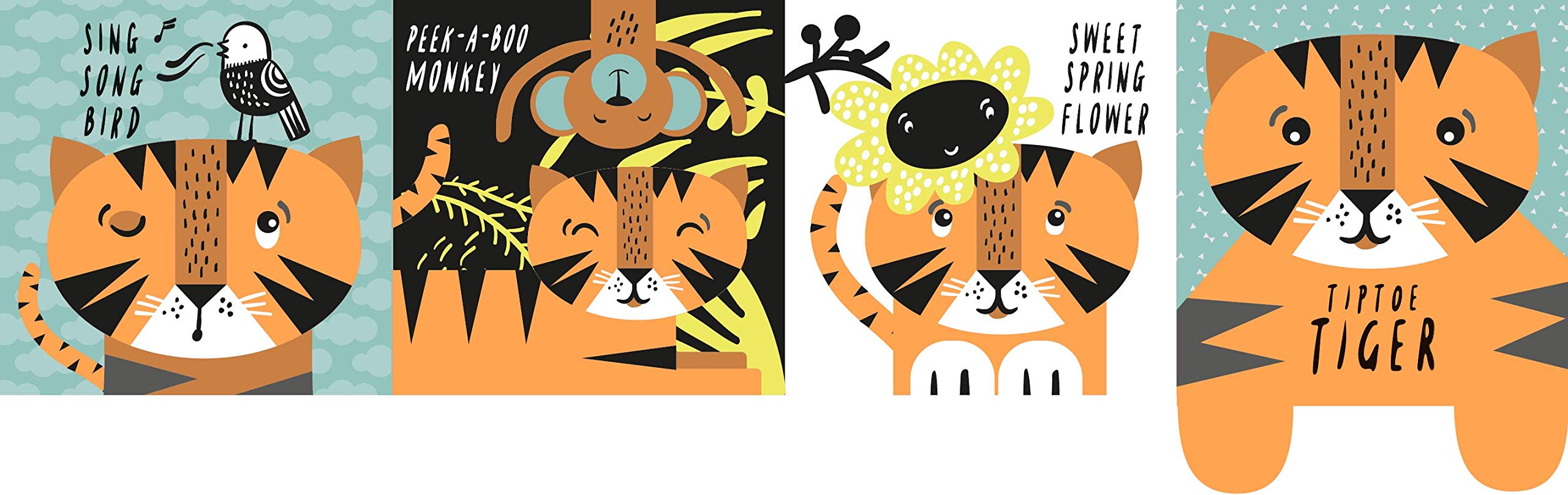 Tiptoe Tiger 2020 Edition Babys First Soft Book Wee Gallery