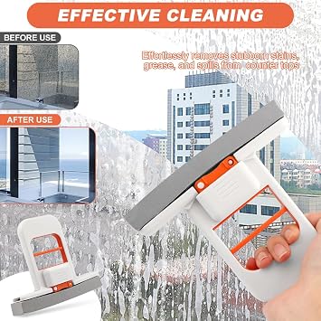 Mini Foldable Desktop Sponge Mop, OneHand SelfSqueezing Handheld Mop