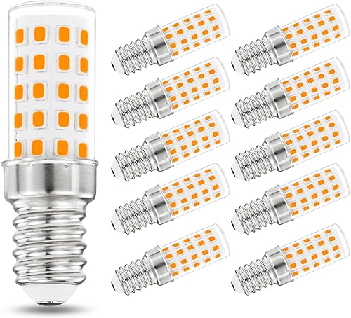 Lamsky Bombillas LED de base europea E14 equivalente a 40 W, 4000 K blanco neutro CA 100-265 V, bombillas Edison T6 E14 no regulables, candelabros,