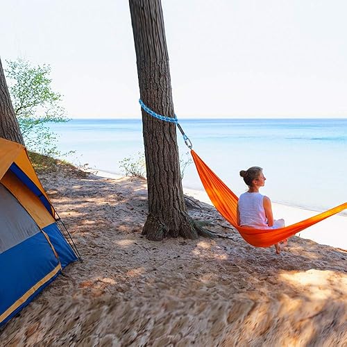 Miniatura 3 de BeneLabel Tree Swing Rope, Hammock Tree Swing Hanging Strap, Heavy Duty Carabiner, for Indoor Outdoor Swing Hammock Playground Set Accessories, 4