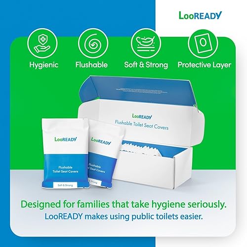 Miniatura 6 de Fundas desechables para asiento de inodoro envueltas individualmente - Esencial de viaje de calidad premium deluxe - Extra gruesas y grandes