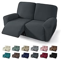 Vista 32 de JIVINER 5 Piezas Fundas Elásticas para Sofá Reclinable Funda para Sofá Reclinable con Parte Inferior Elástica Jacquard Ajustada Reclinable Funda