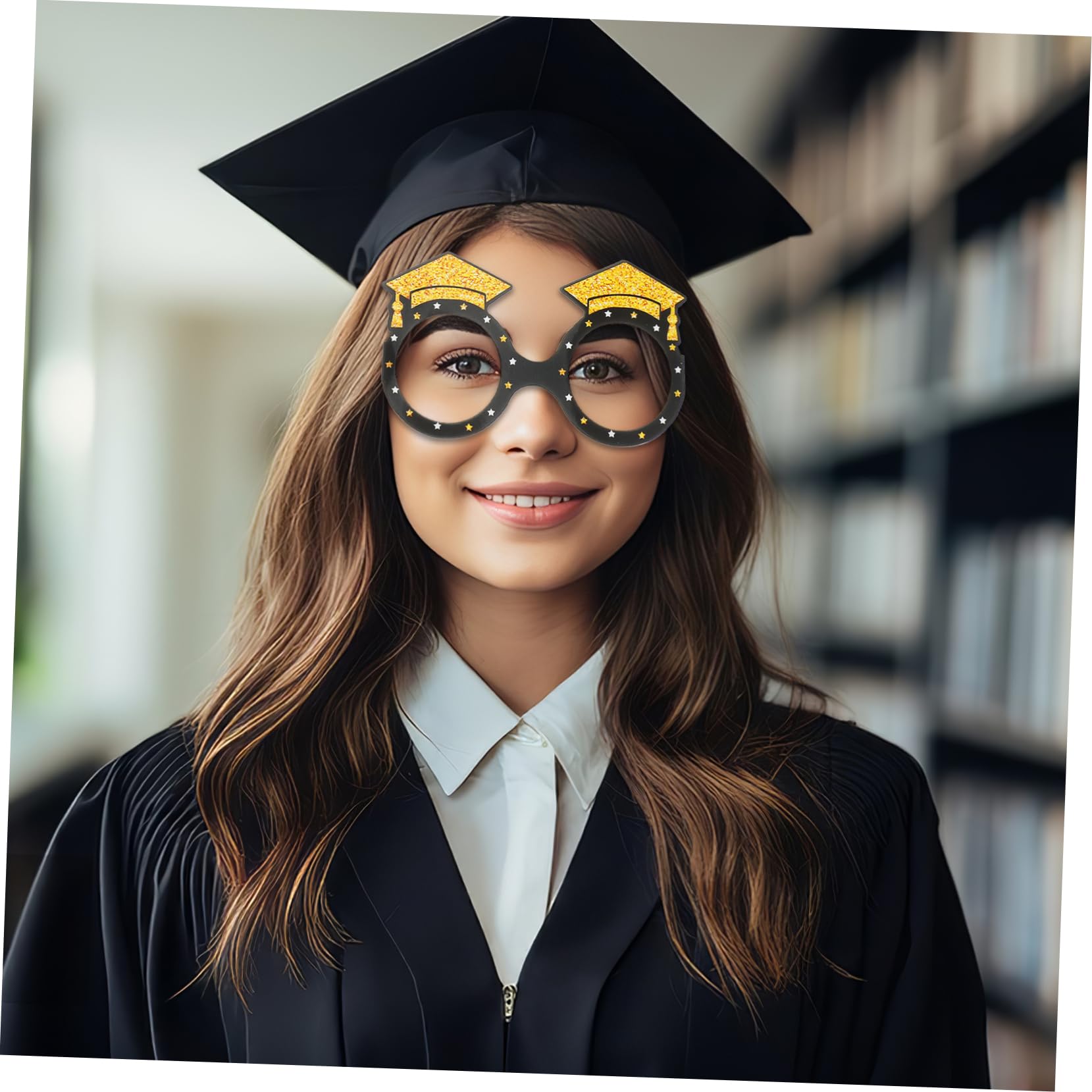 GLEAVI 5 Series Gafas De La Temporada De Graduación Fiesta Condujo Despedida De Soltera Conformado Lentes para Graduacion Accesorios De Fotografía De Graduación Papel 12 Piezas X 5