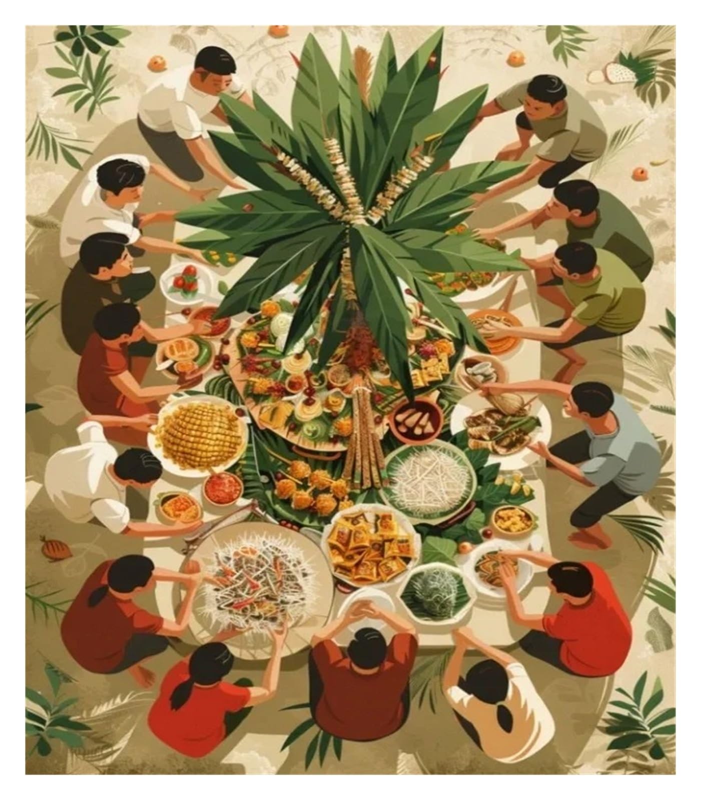 Affiche de cuisine philippine pour raviver un mur vide déco moderne 30x40cm