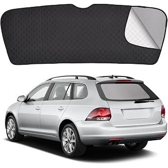 XCBYT Sun Protection Rear Window Car Compatible with VW Golf 7 Variant 2013-2020 Foldable Sun Visor Rear Baby UV Protection Privacy Screen Mesh